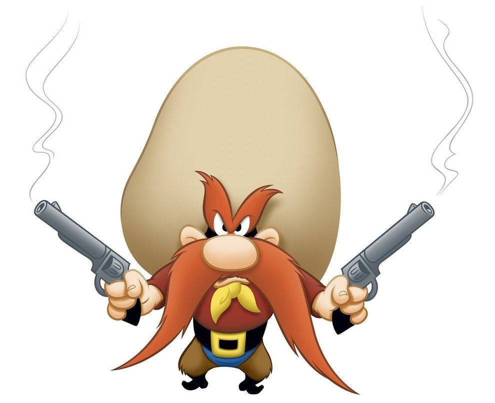 Yosemite Sam, red-haired, long beard, SD Desktop Wallpaper