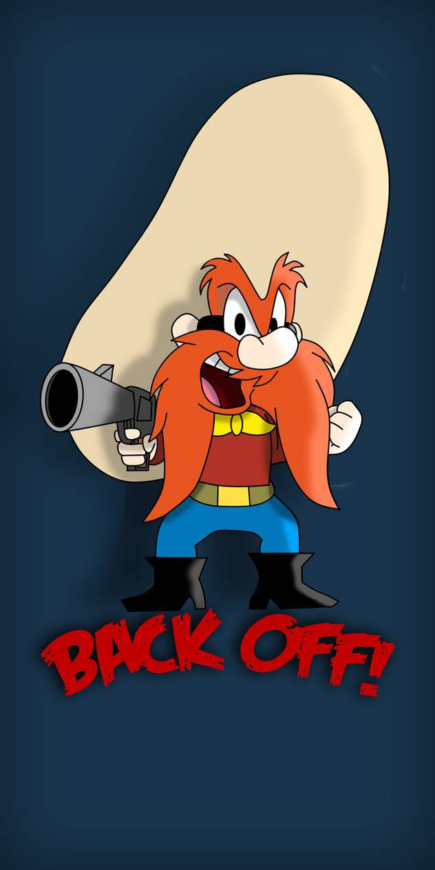 Yosemite Sam, orange hair, large mustache, SD Phone Wallpaper