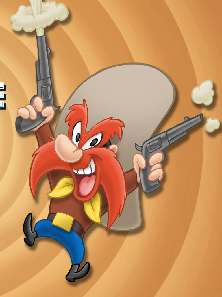 Yosemite Sam, red-haired, yellow bandana, SD Phone Wallpaper
