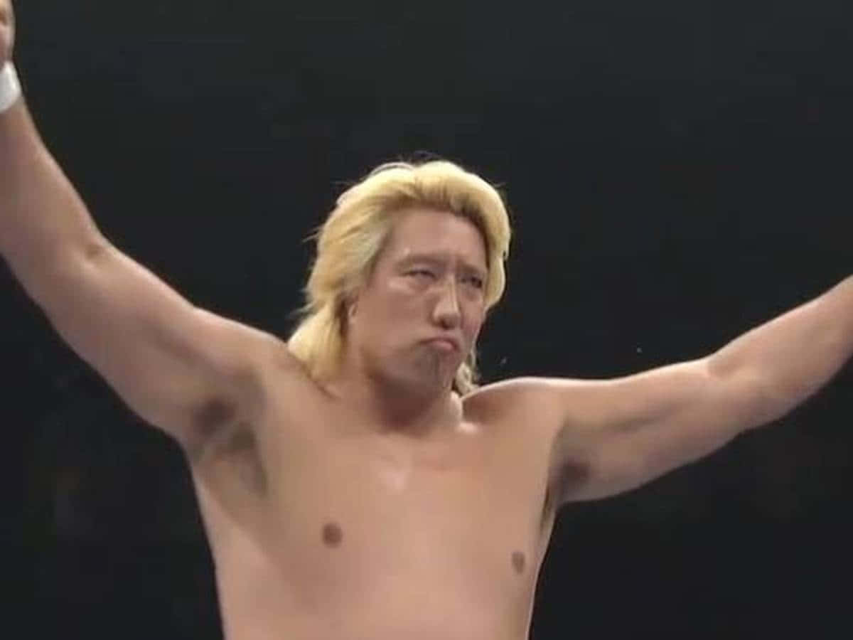 Yoshihiro Takayama, bleached hair, muscular wrestler, SD Desktop Wallpaper