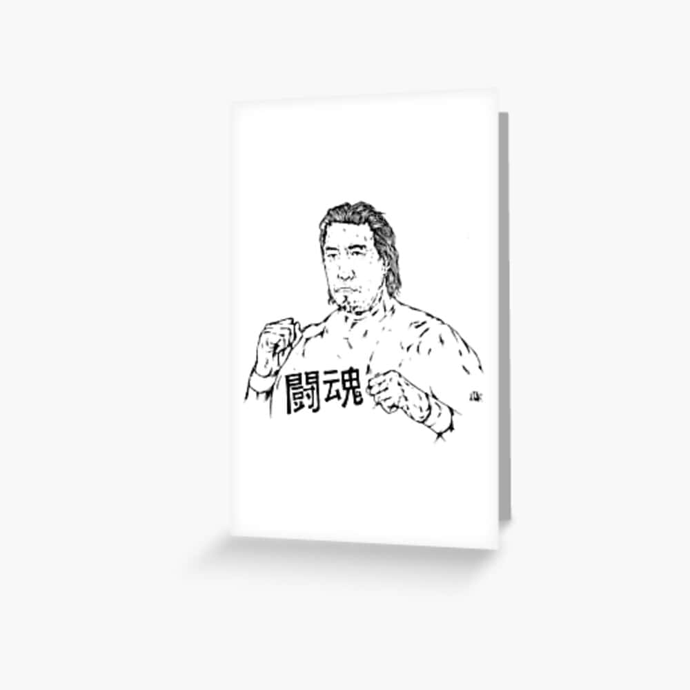 Yoshihiro Takayama, black and white line-art illustration, muscular man, SD Desktop Wallpaper