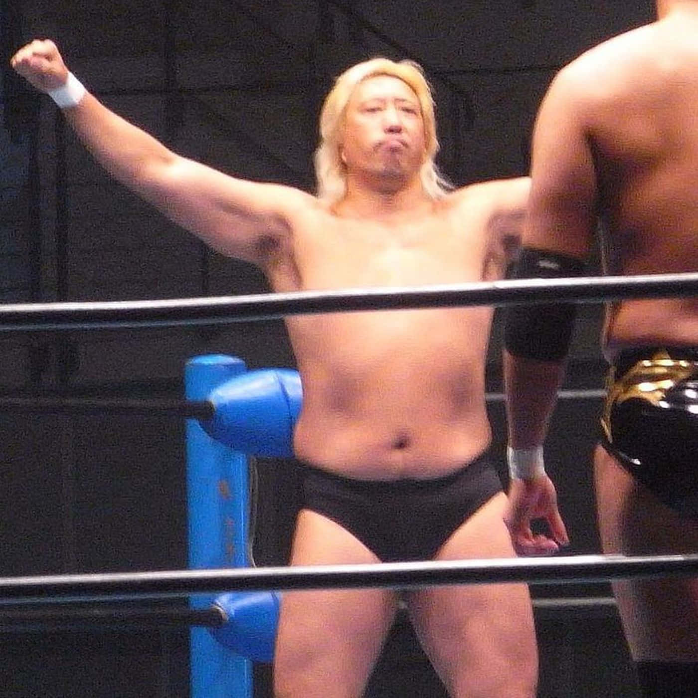 Yoshihiro Takayama, wrestling ring, blue posts, HD Desktop Wallpaper