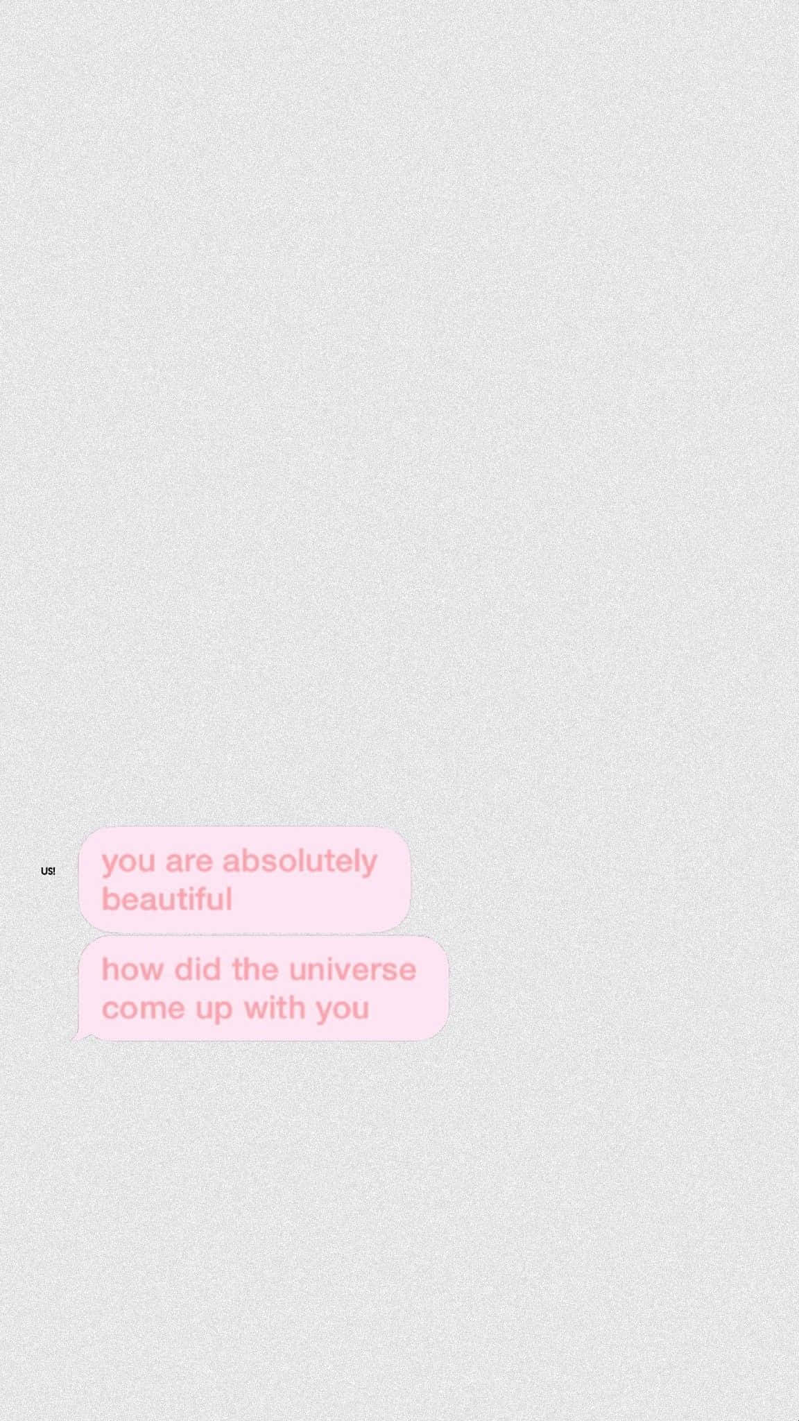soft pink text bubbles, textured light gray background, loving messages, Full HD Phone Wallpaper
