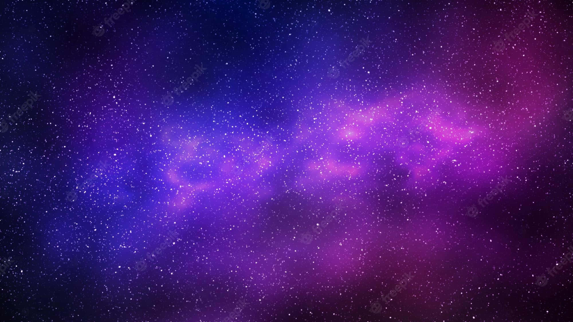 You Are Here Galaxy, deep purple, blue nebulae, Full HD Desktop Wallpaper