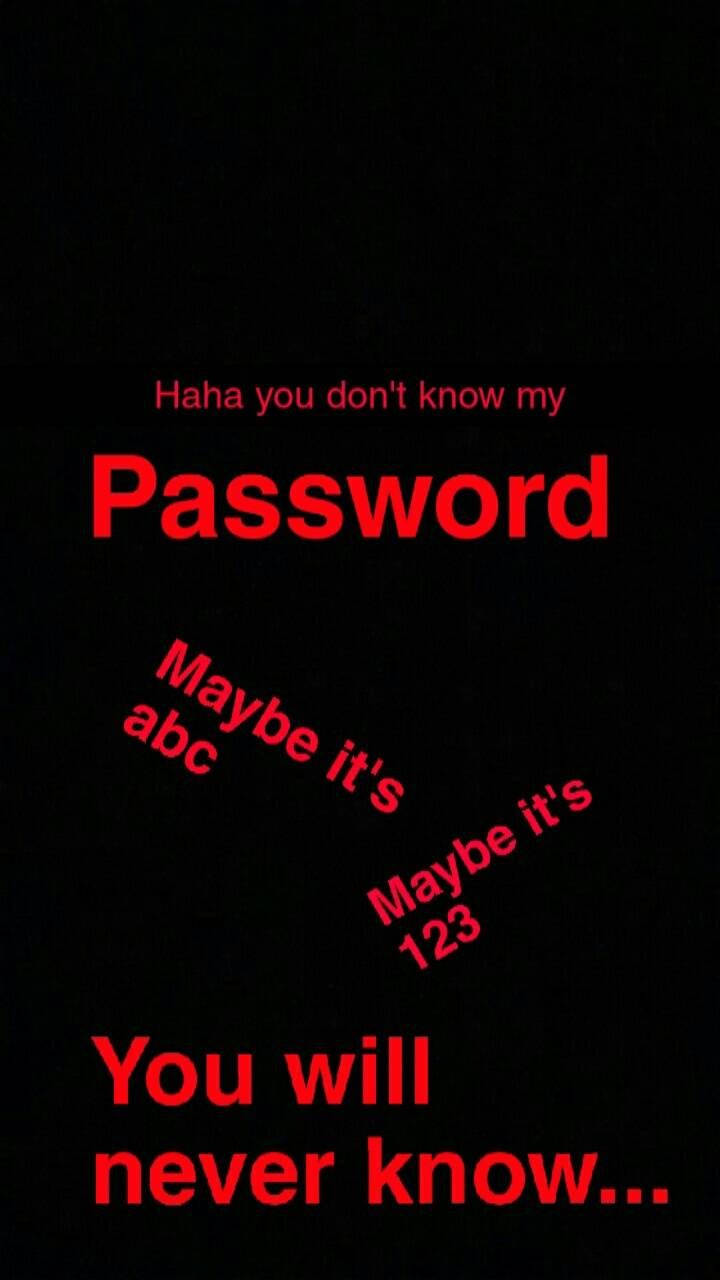 Haptic Message, Hahaha You Don't Know My Password, Cloudy Blue Sky, HD Phone Wallpaper