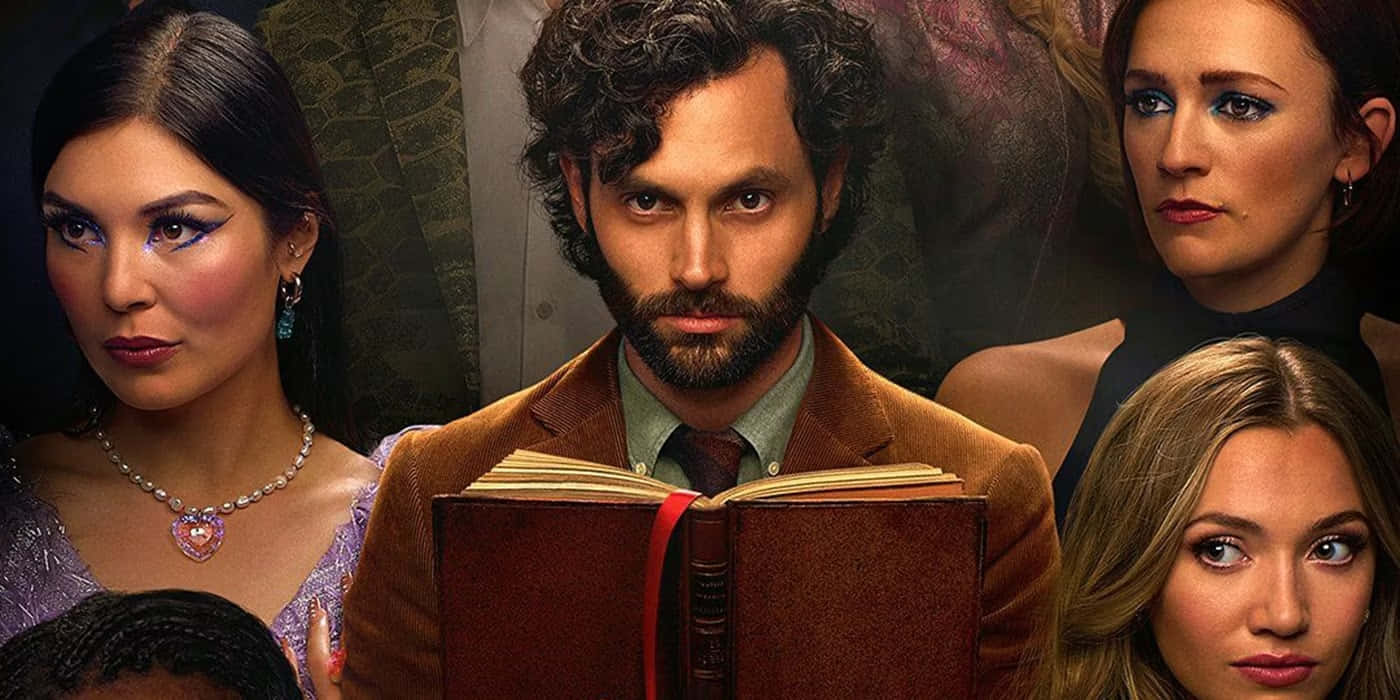 You Season 4, brown suit, open book, HD Desktop Wallpaper
