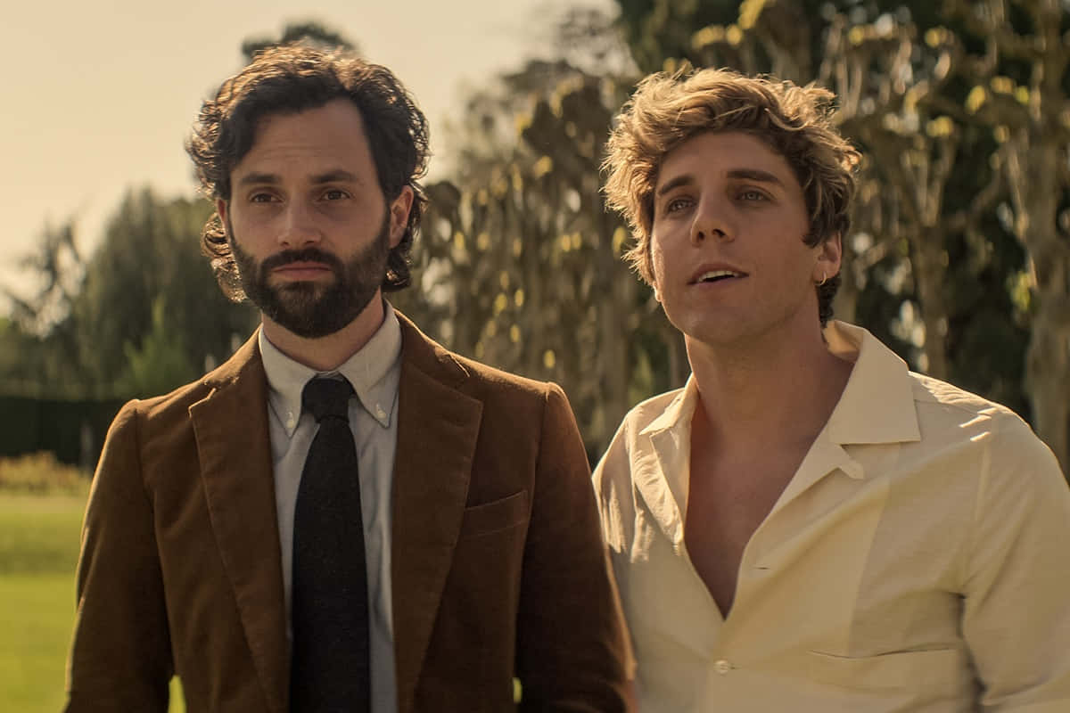 You Season 4, brown suit, cream shirt, SD Desktop Wallpaper