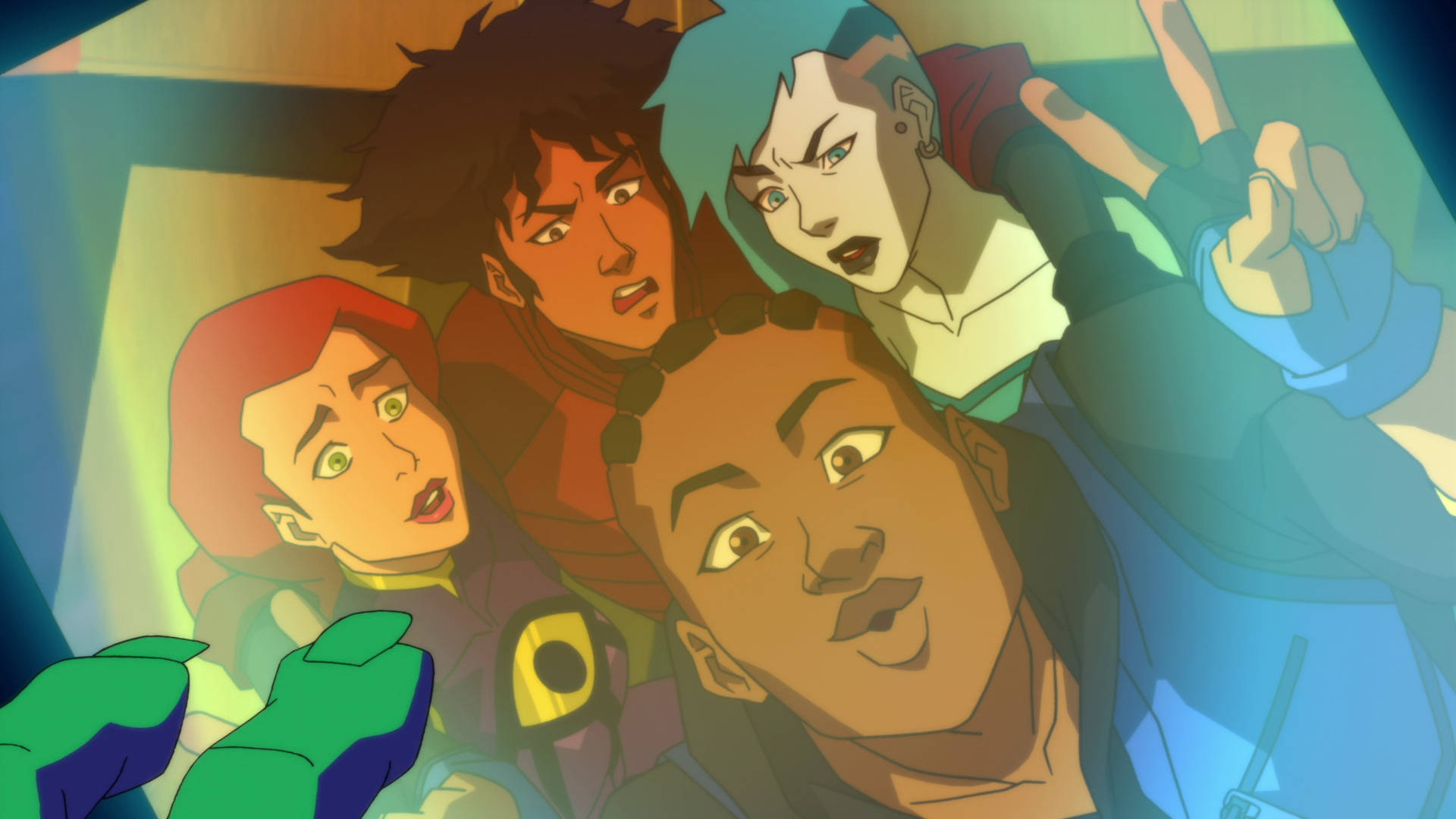 Young Justice, cast, animated characters, Full HD Desktop Wallpaper