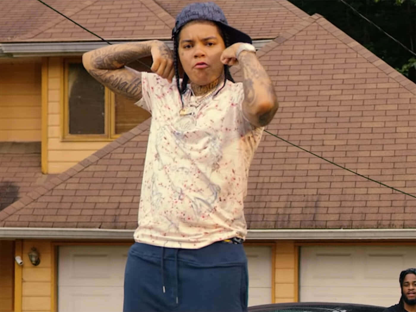 Young Ma, suburban house, garage, HD Desktop Wallpaper
