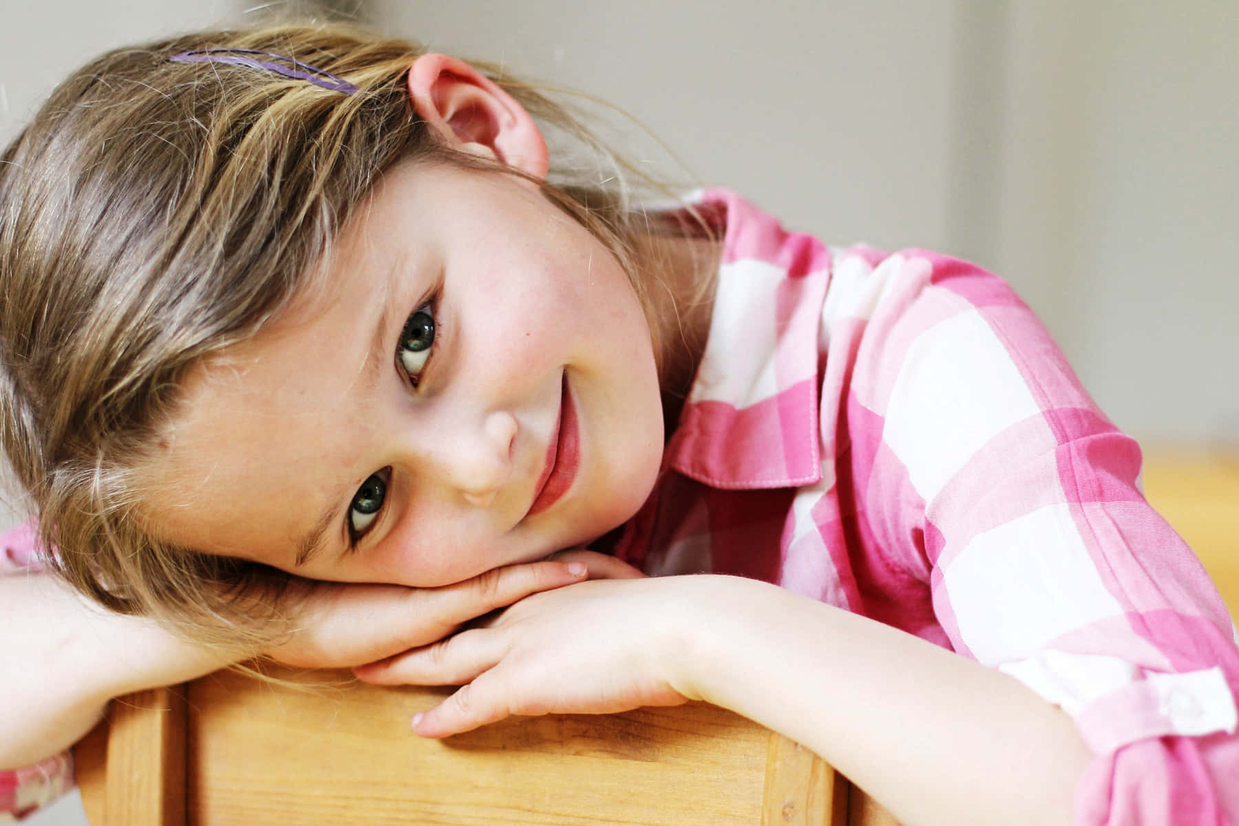young girl, brown hair, green eyes, HD Desktop Wallpaper