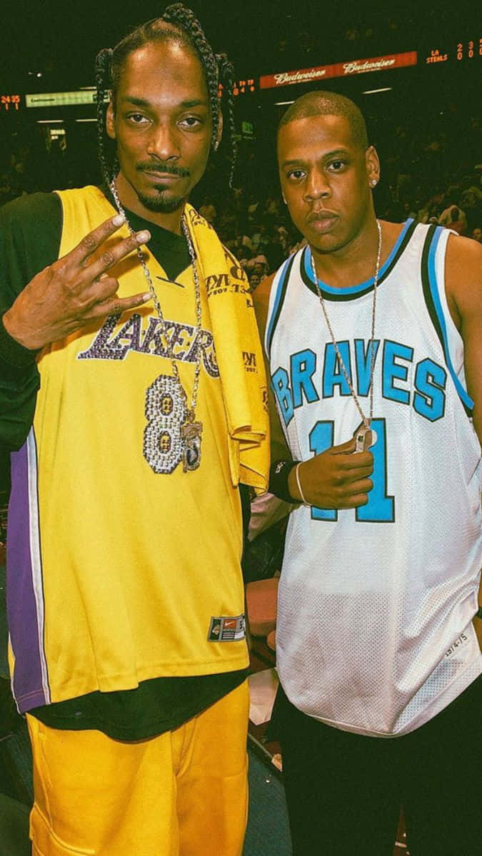 Young Snoop Dogg, basketball jerseys, crowded arena, SD Phone Wallpaper