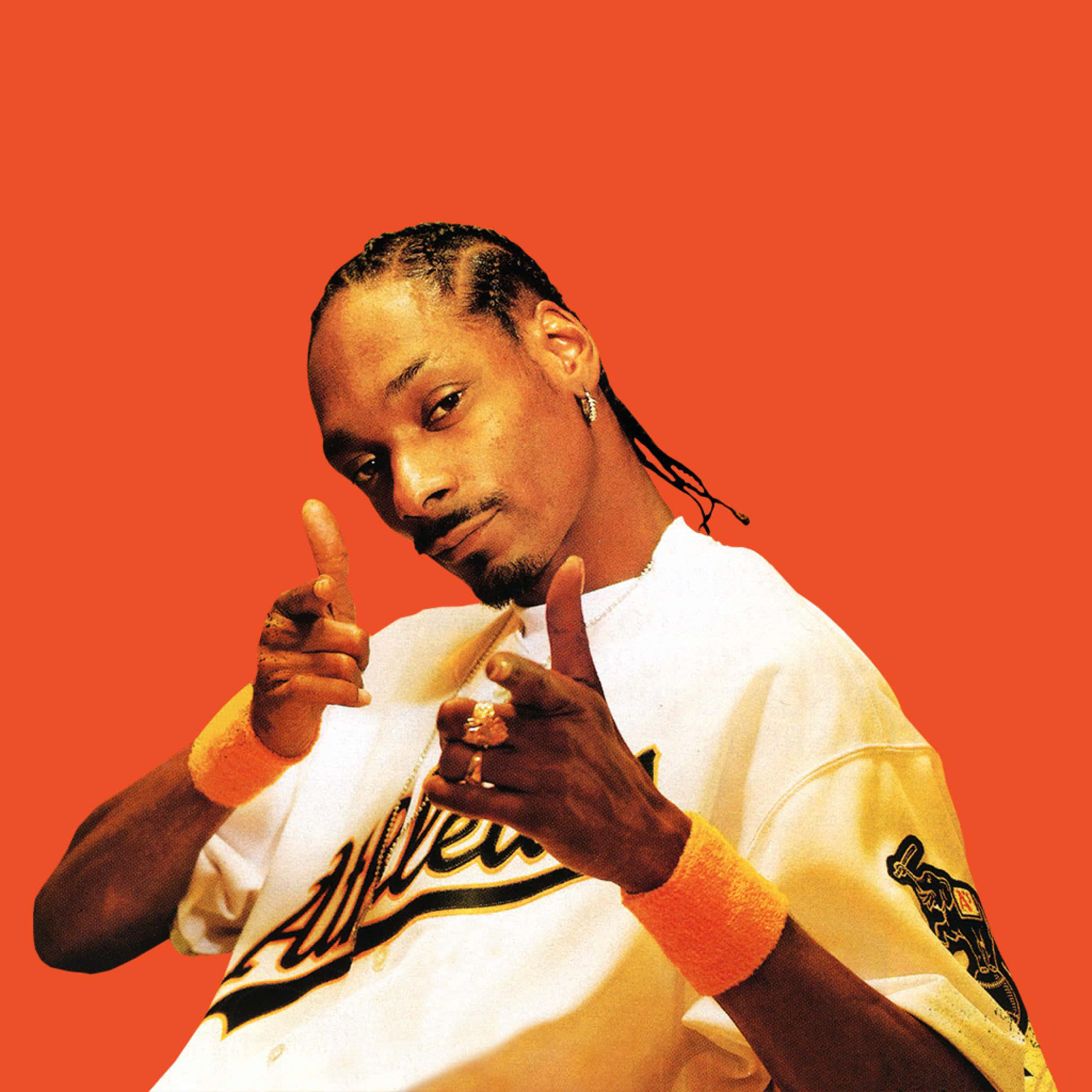 Young Snoop Dogg, dreadlocks, white baseball jersey, Full HD Desktop Wallpaper