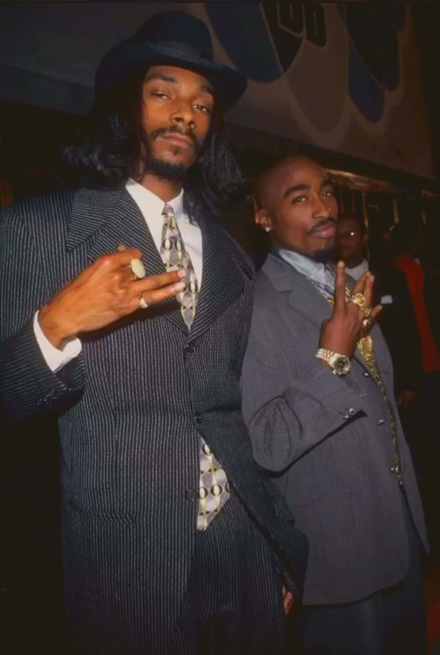 Young Snoop Dogg, pinstripe suits, fedoras, Full HD Phone Wallpaper