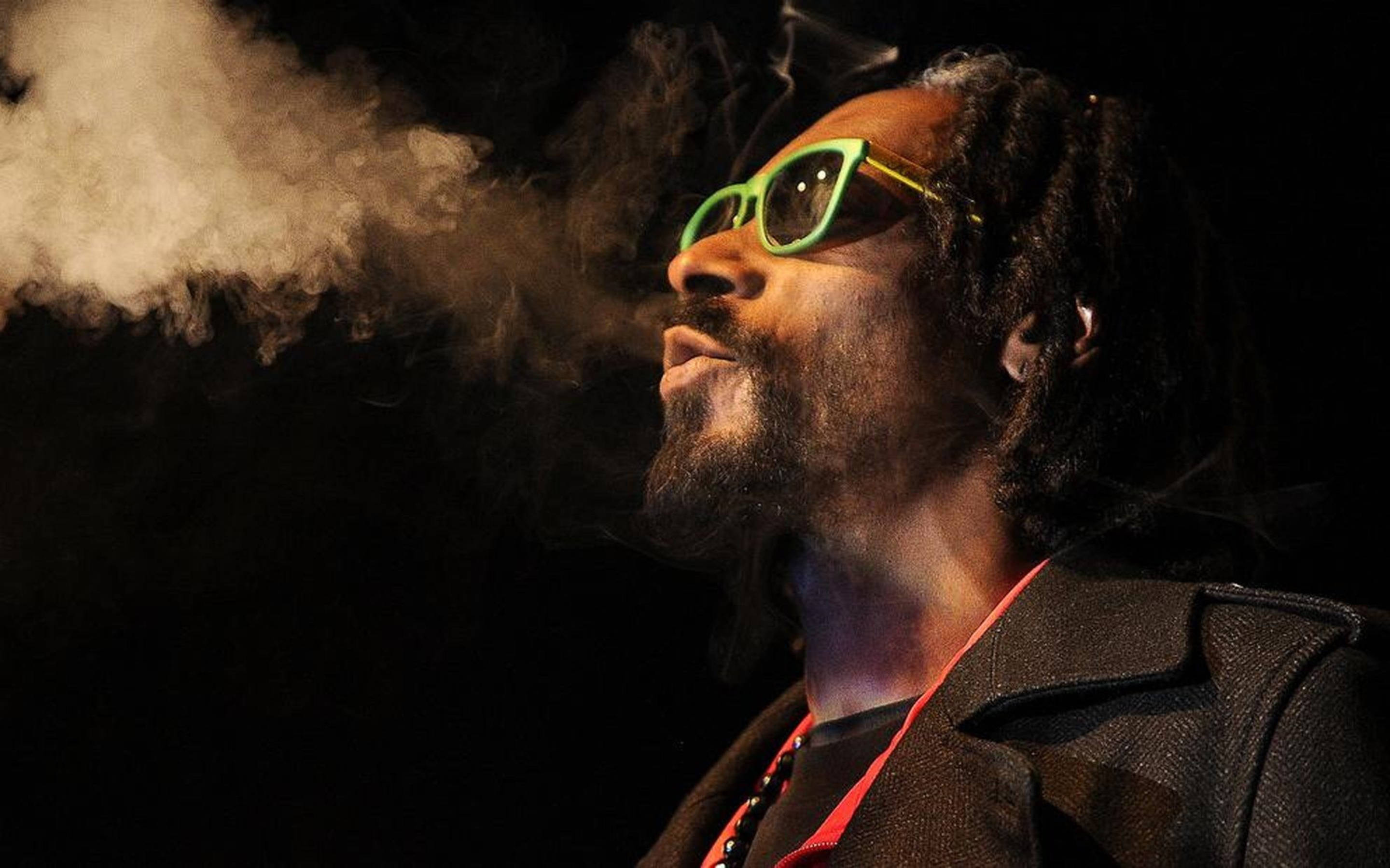 Snoop Dogg, dreadlocks, bright green glasses, 2K Desktop Wallpaper