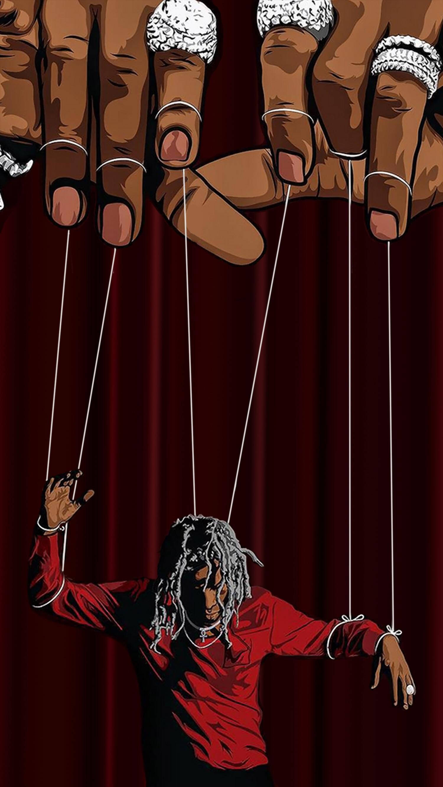 Young Thug, dreadlocks, red shirt, 2K Phone Wallpaper