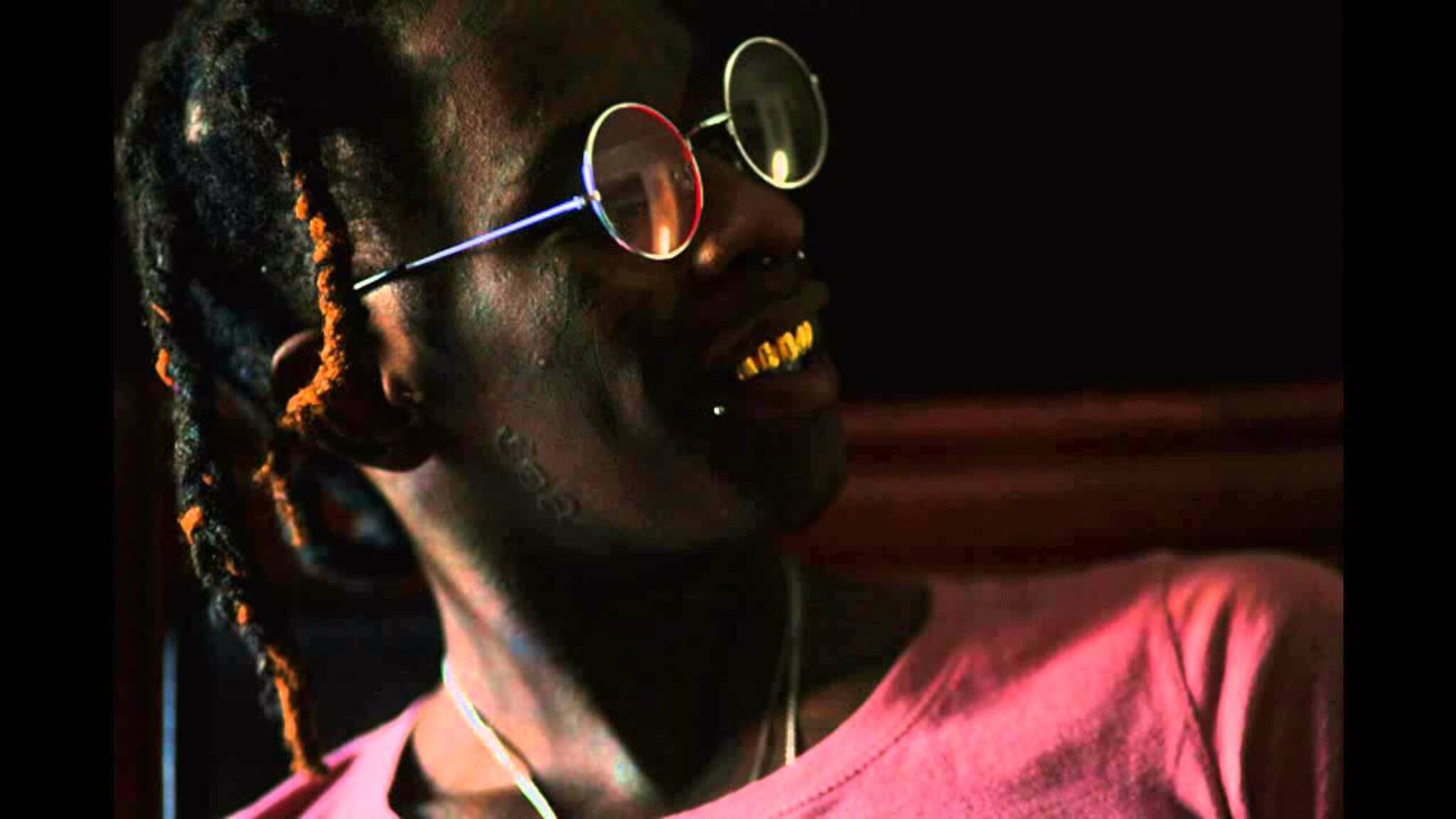Young Thug, golden teeth, dreadlocks, Full HD Desktop Wallpaper