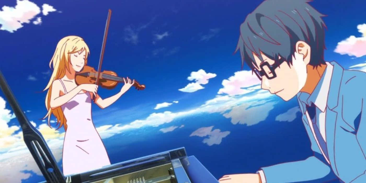 Your Lie in April, violin, piano, HD Desktop Wallpaper