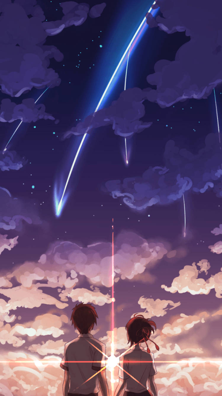 Your Name, iPhone, meteors, HD Phone Wallpaper