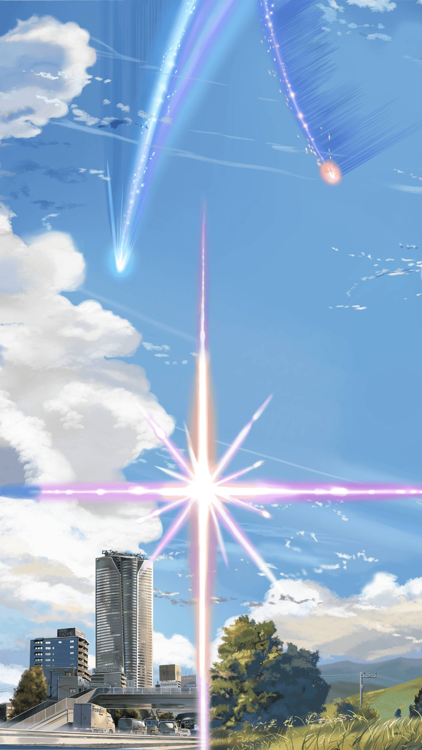 Your Name, iPhone, bright star, 2K Phone Wallpaper