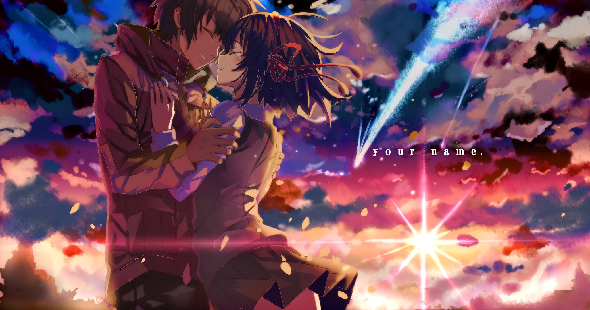 Your Name, 2016, romantic fan art, Full HD Desktop Wallpaper
