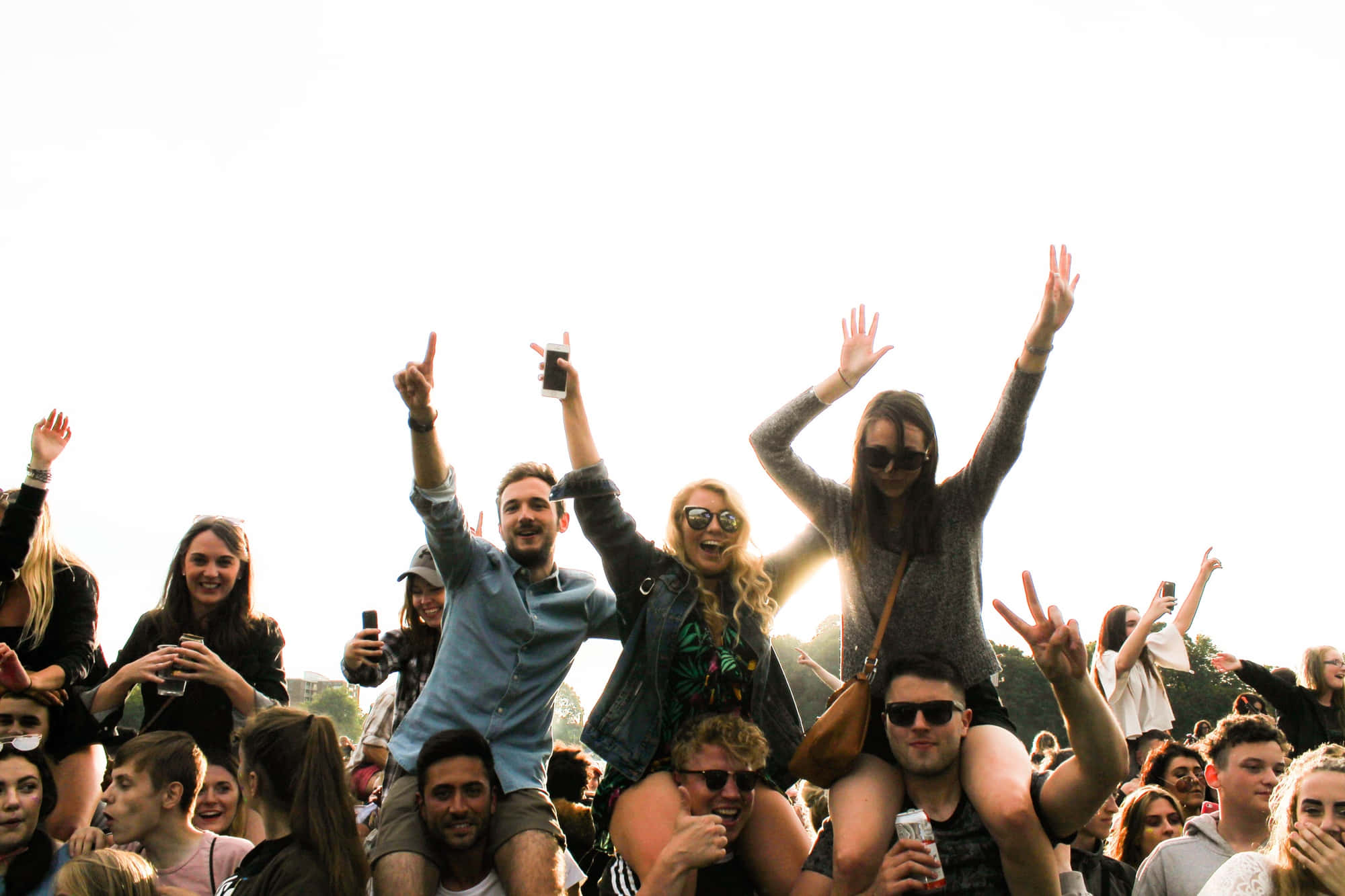 Youth Group, outdoor festival, bright sun, Full HD Desktop Wallpaper