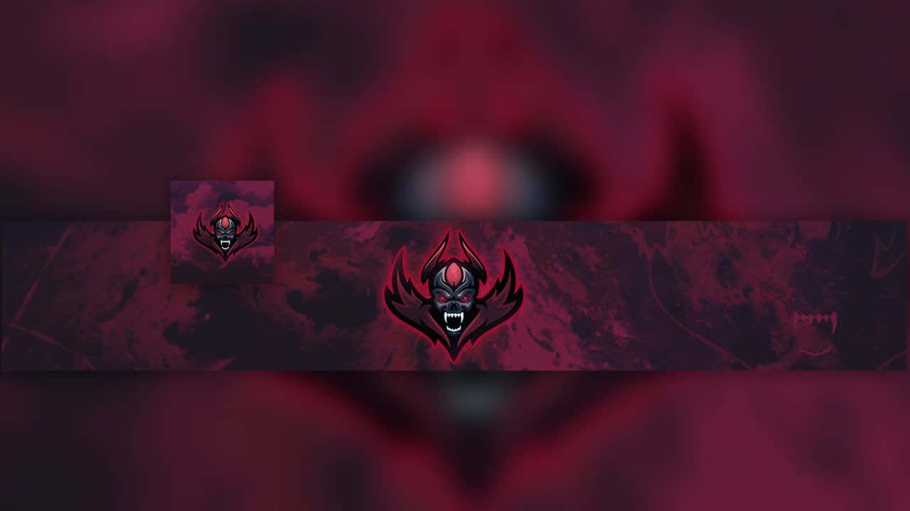 YouTube Banner Gaming, glowing red eyes, sharp teeth, HD Desktop Wallpaper