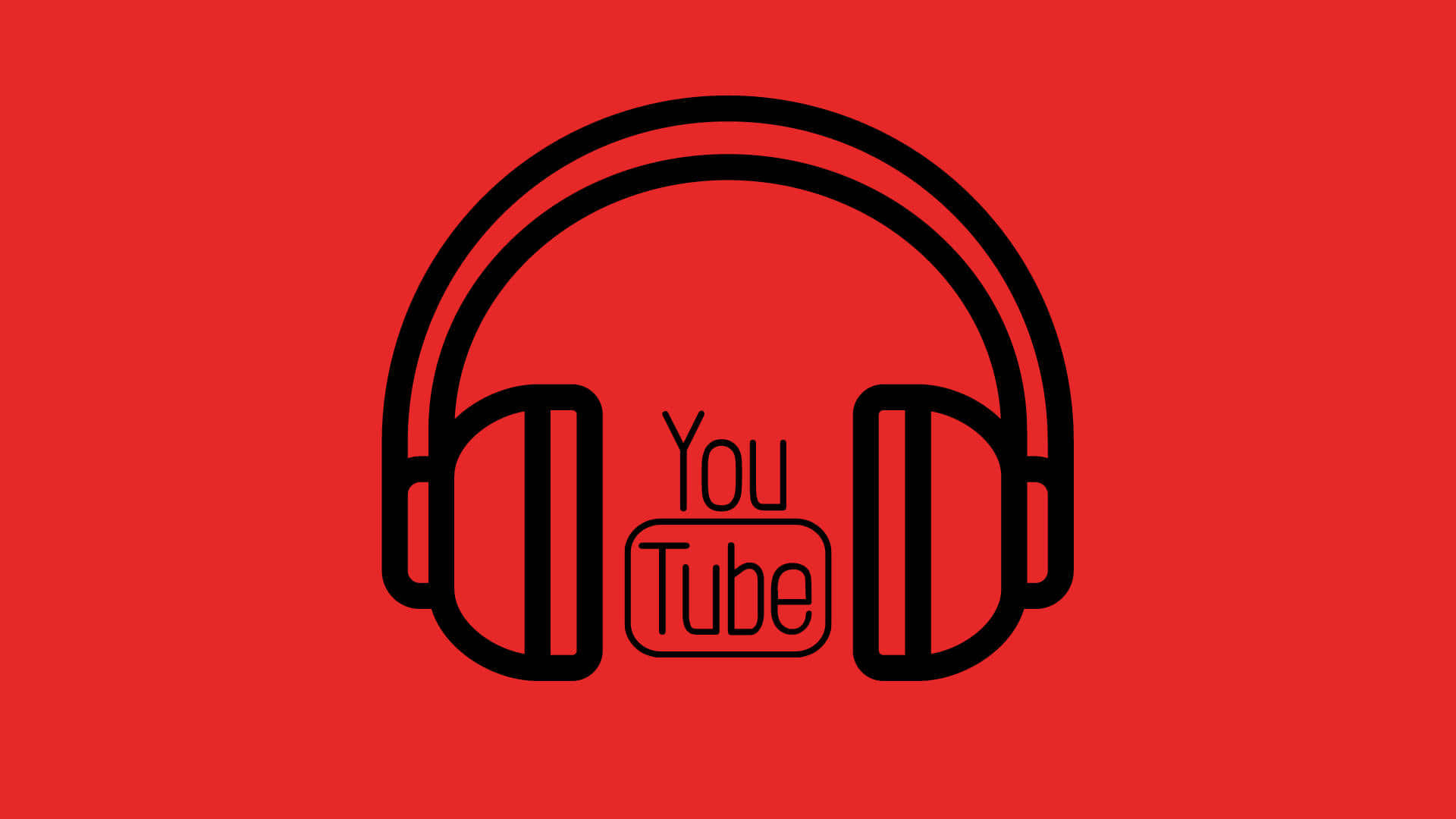 YouTube Gaming, YouTube logo, black headphones, Full HD Desktop Wallpaper