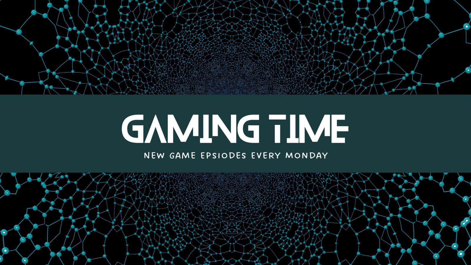 YouTube Gaming, glowing blue network patterns, bold white text, HD Desktop Wallpaper