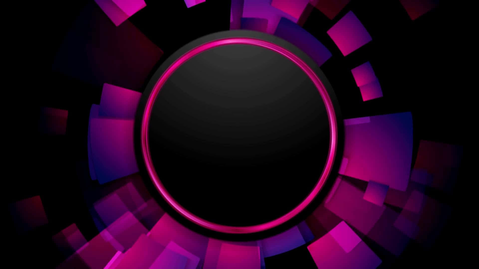 YouTube Gaming, magenta ring, black void, Full HD Desktop Wallpaper