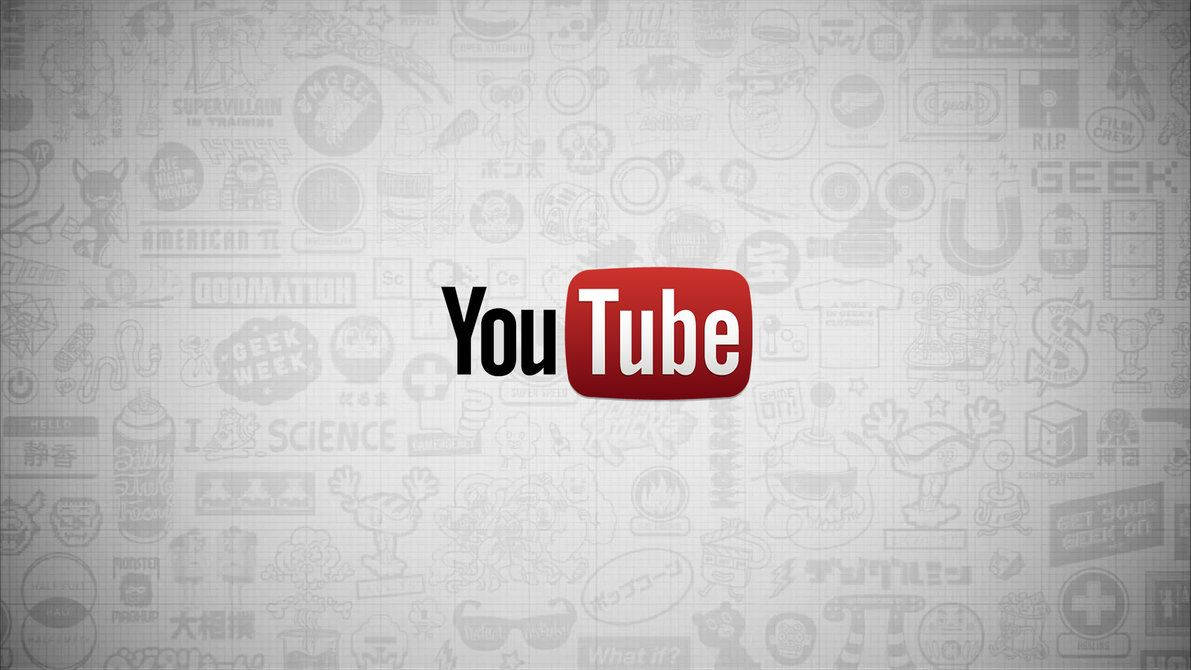 YouTube, gray, film pattern, SD Desktop Wallpaper