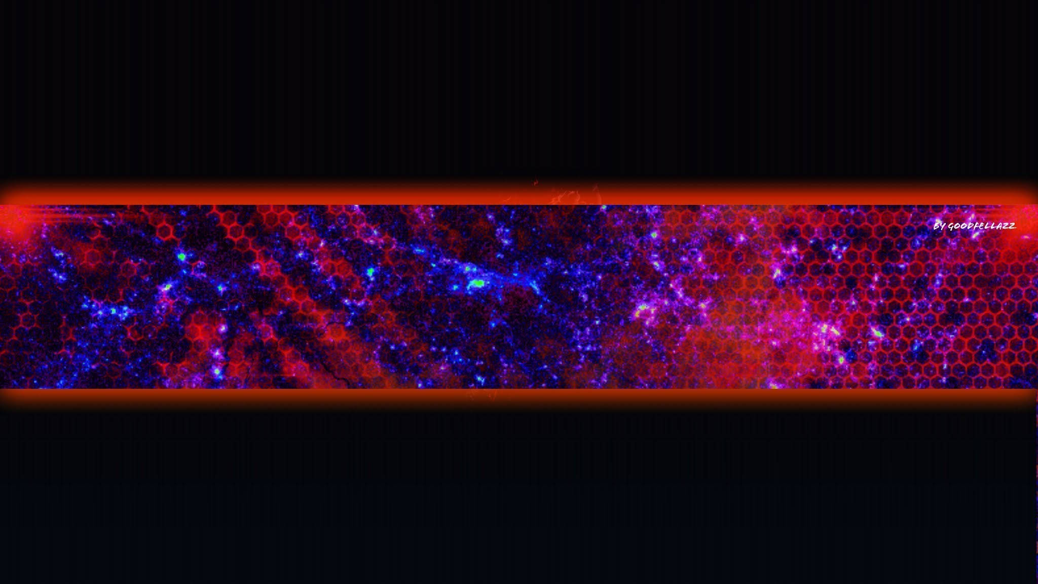 dazzling red and blue, glowing hexagonal pattern, fiery red, Full HD Desktop Wallpaper