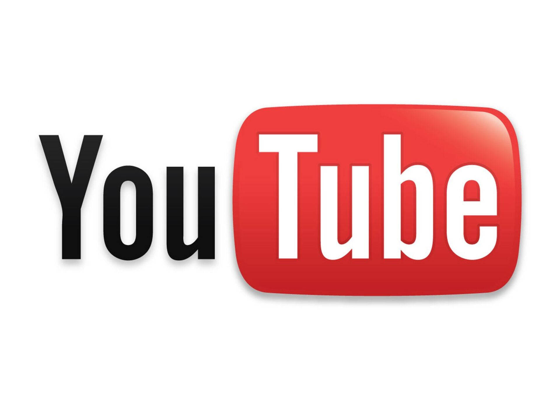 Roboto Sans Serif, YouTube logo, bold black text, Full HD Desktop Wallpaper