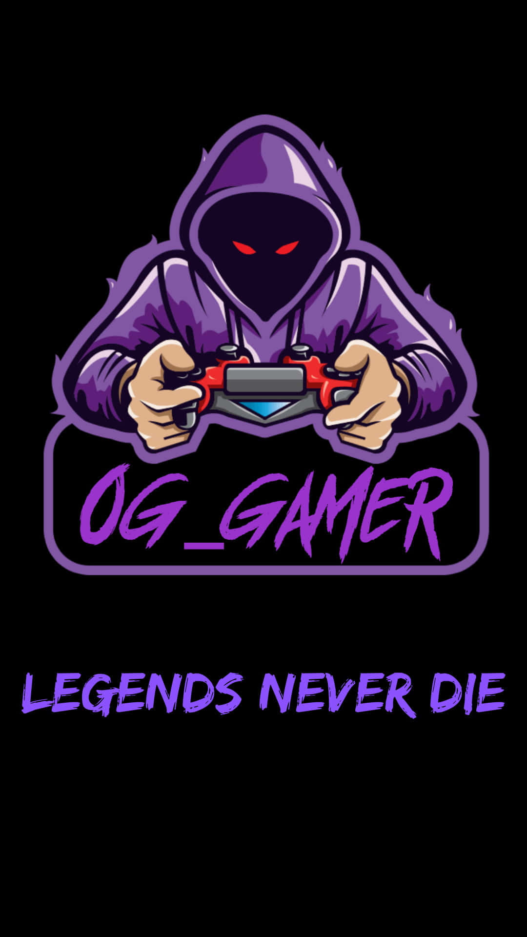 YouTuber Gamer, glowing red eyes, game controller, Full HD Phone Wallpaper