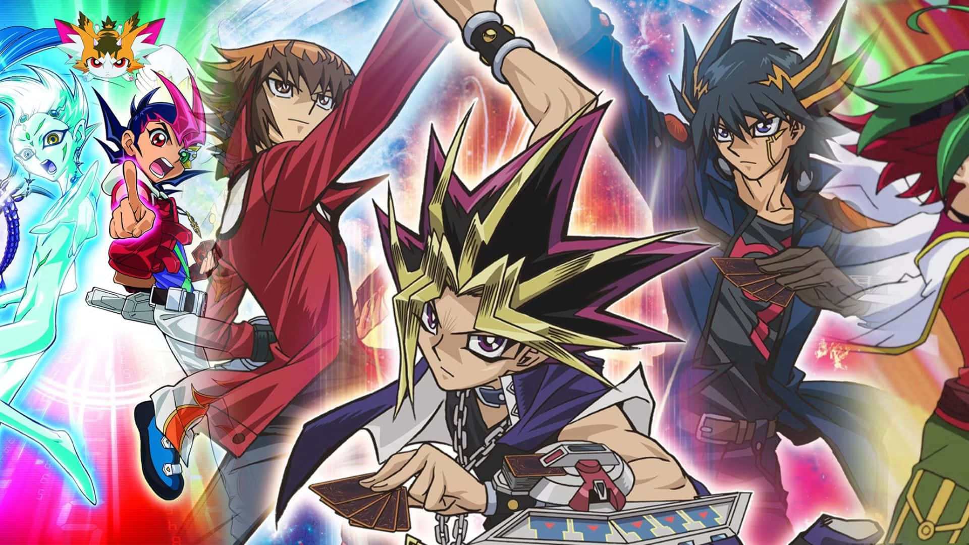 Yu-gi-oh Astral, anime characters, dynamic poses, Full HD Desktop Wallpaper