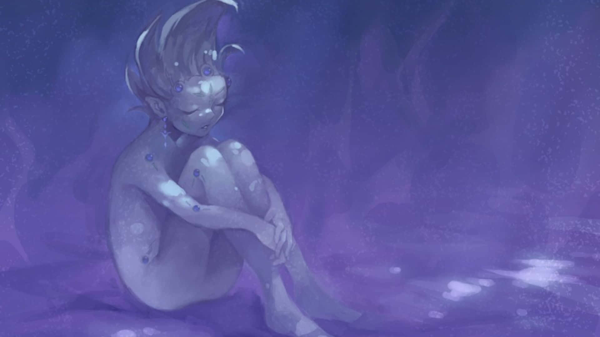 Yu-gi-oh Astral, glowing blue eyes, dreamy purple mist, Full HD Desktop Wallpaper