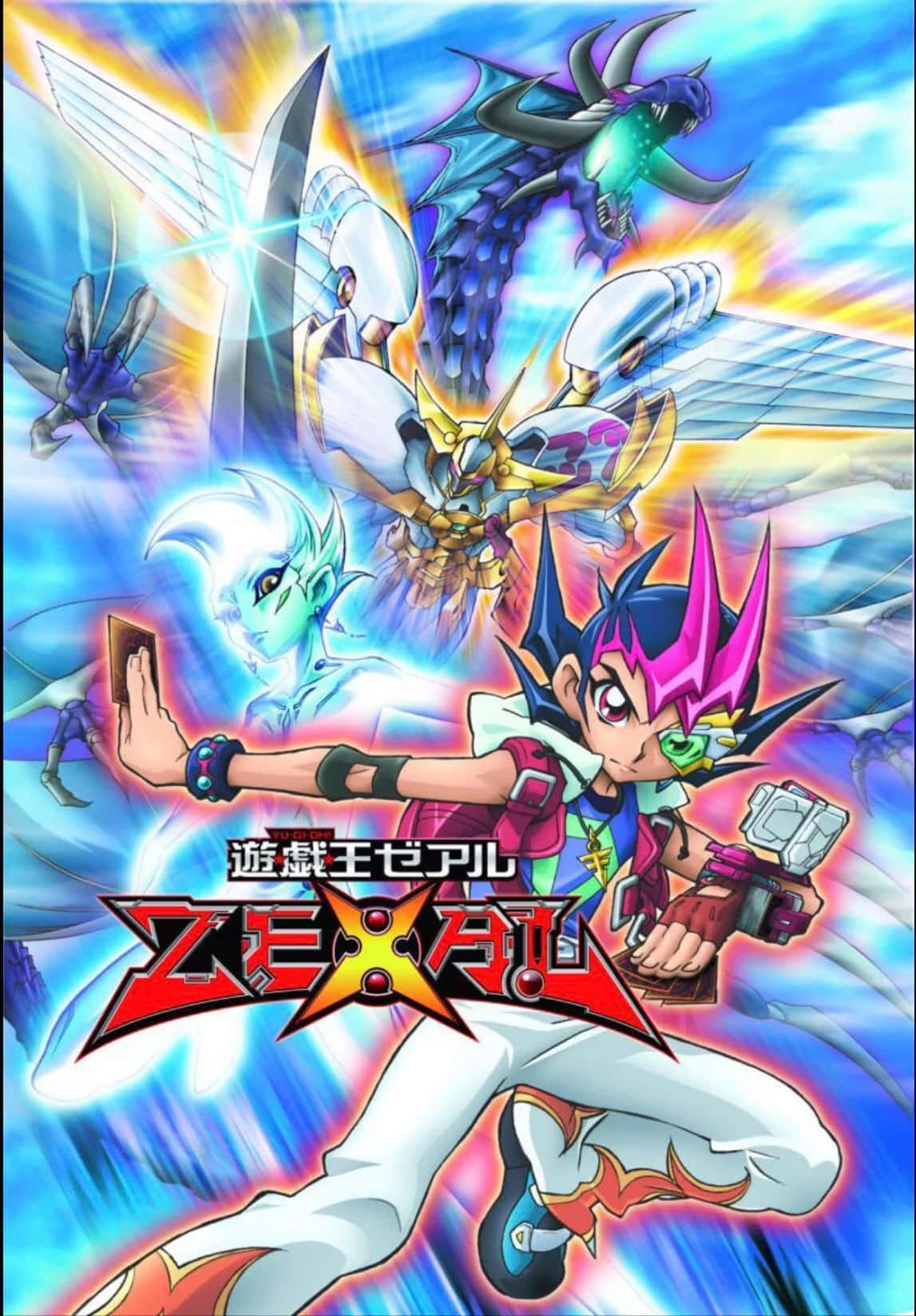Yu-Gi-Oh! Astral, young duelist, glowing dragons, HD Phone Wallpaper