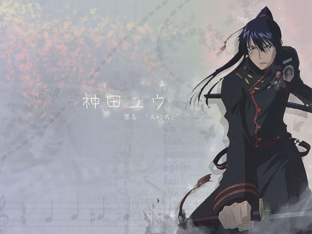 Yu Kanda, anime character, black uniform, SD Desktop Wallpaper