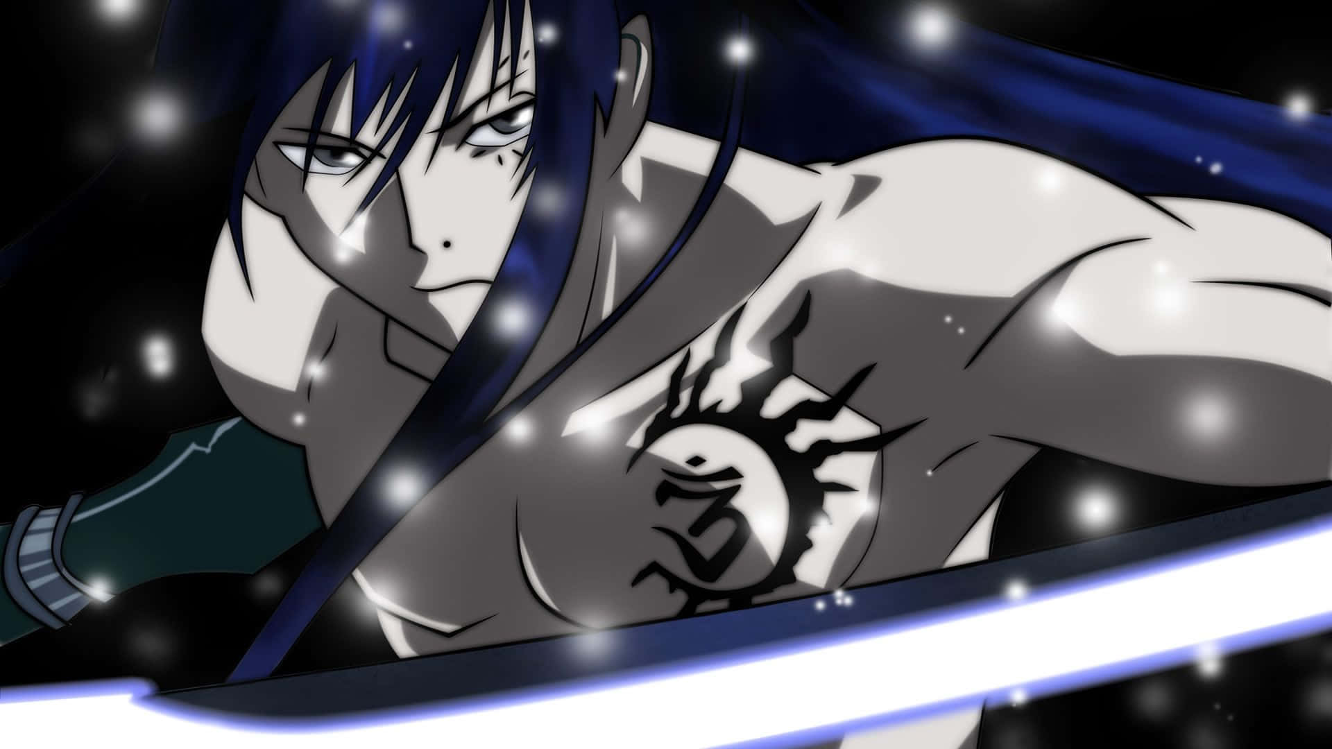 D Gray Man, Yu Kanda, blue hair, Full HD Desktop Wallpaper