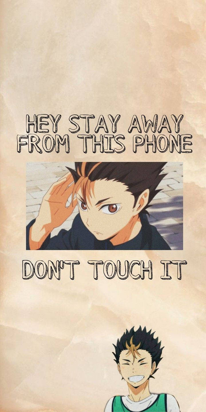 Yu Nishinoya, spiky hair, bold text, HD Phone Wallpaper