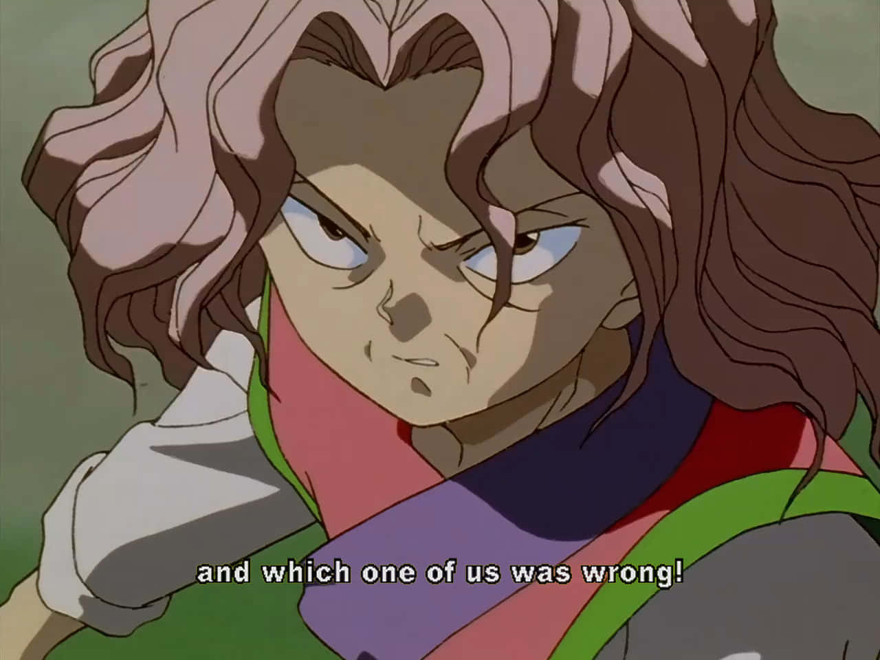 Genkai, Yu Yu Hakusho, wild brown hair, HD Desktop Wallpaper