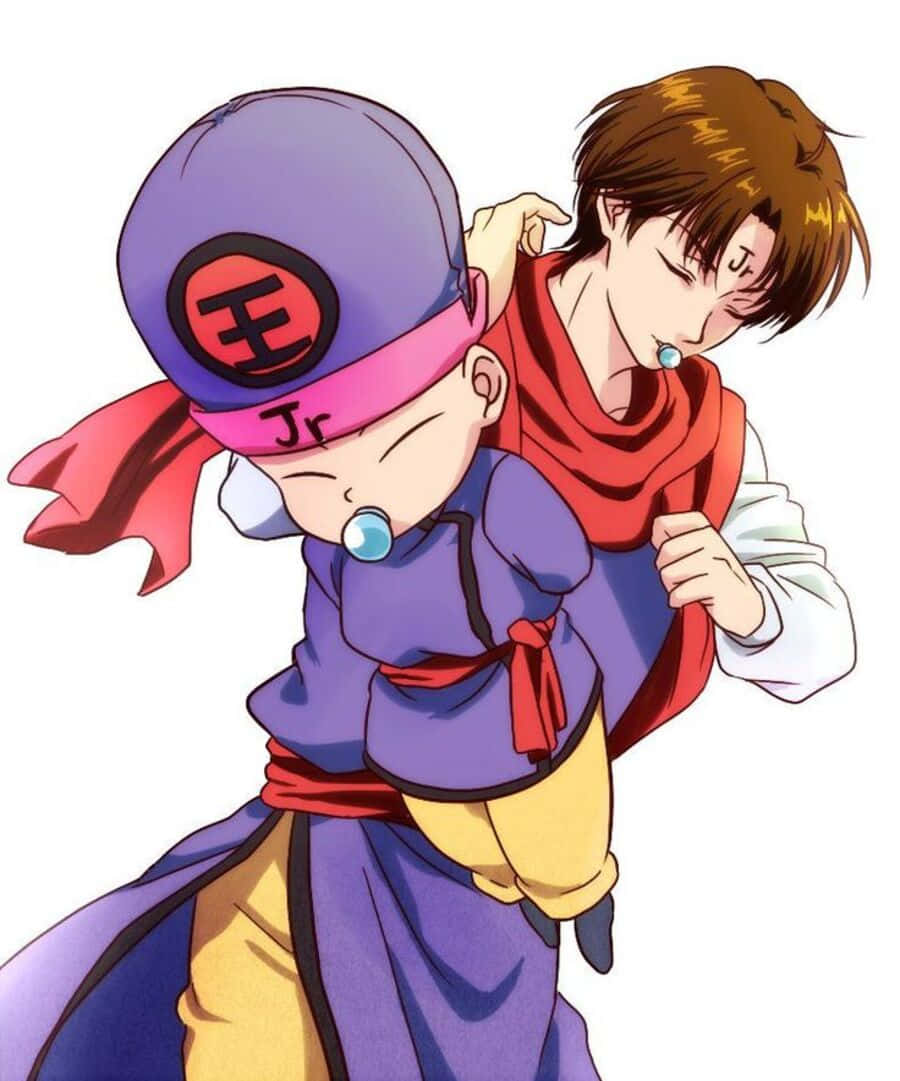 Koenma, Yu Yu Hakusho, purple and yellow gi, SD Phone Wallpaper
