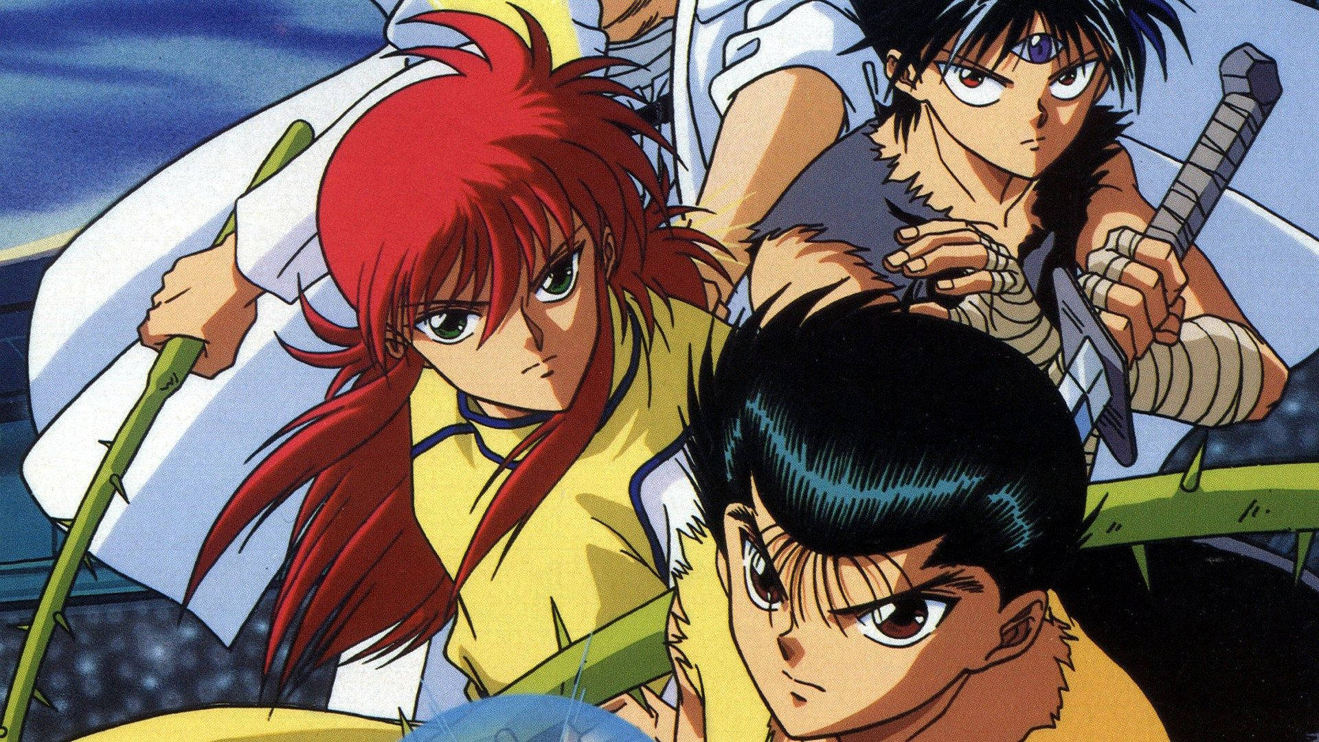 Yu Yu Hakusho, anime poster, main characters, Full HD Desktop Wallpaper