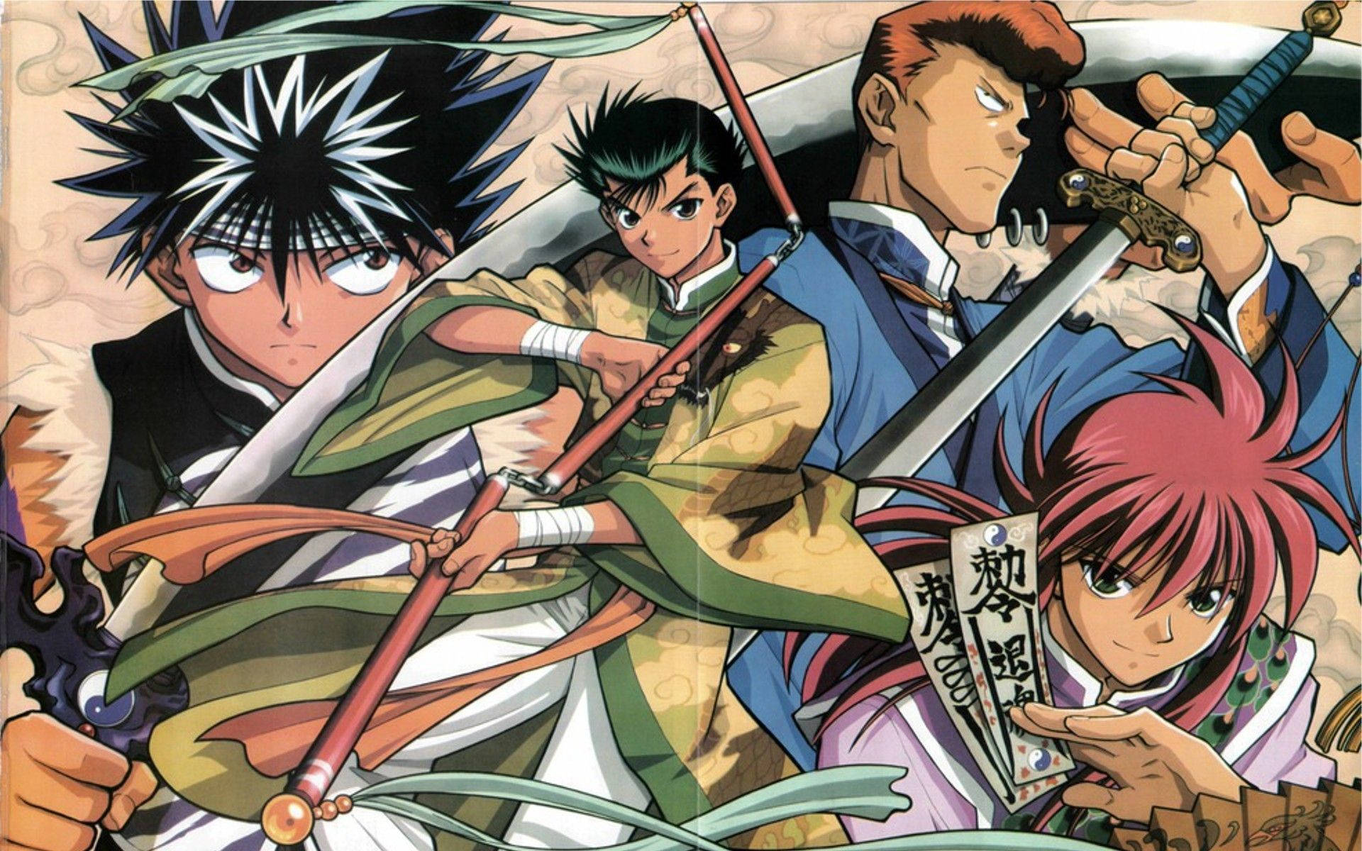 Yu Yu Hakusho, martial arts, anime warriors, Full HD Desktop Wallpaper