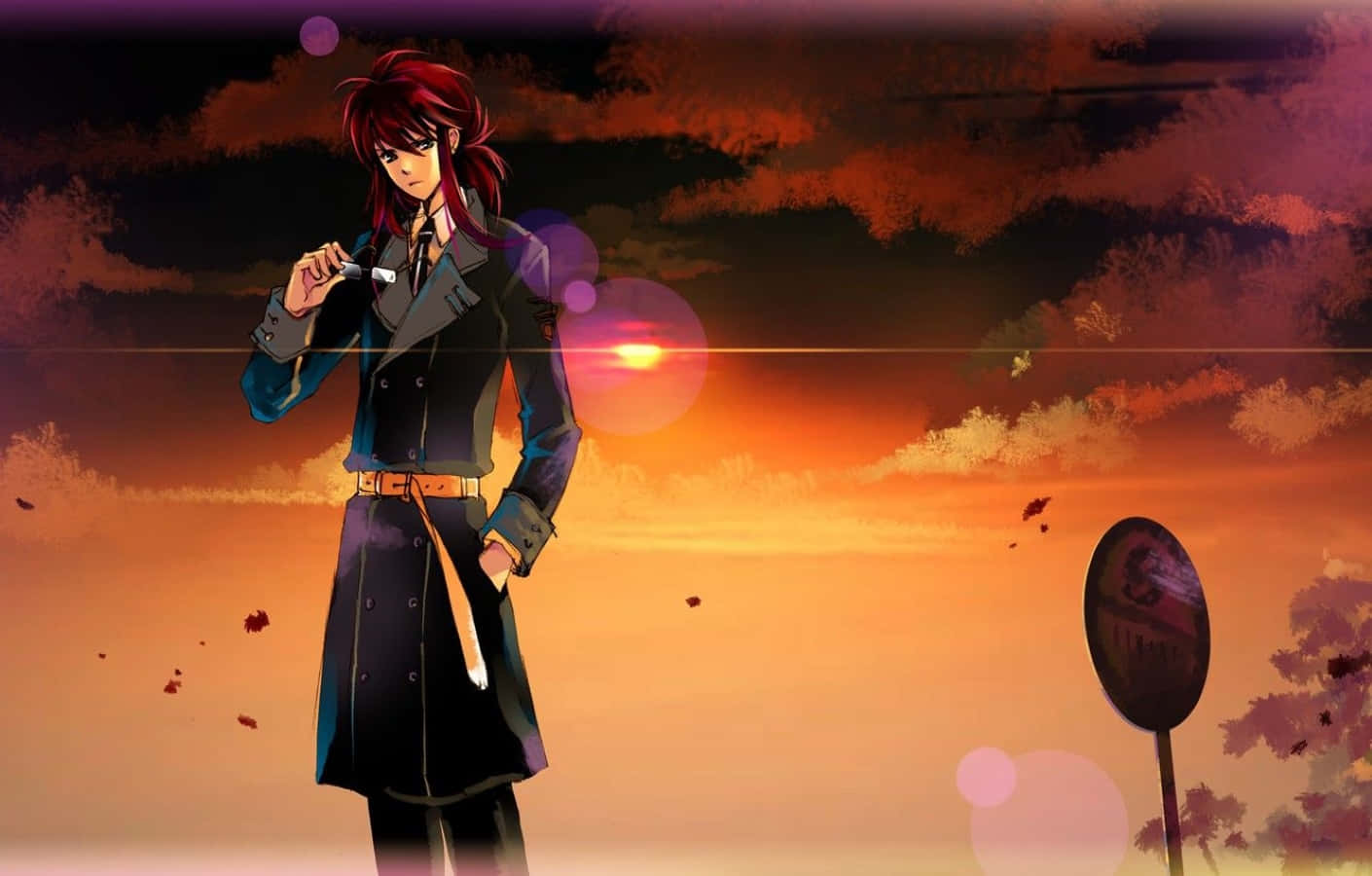 Kurama, Yu Yu Hakusho, red-haired anime character, HD Desktop Wallpaper