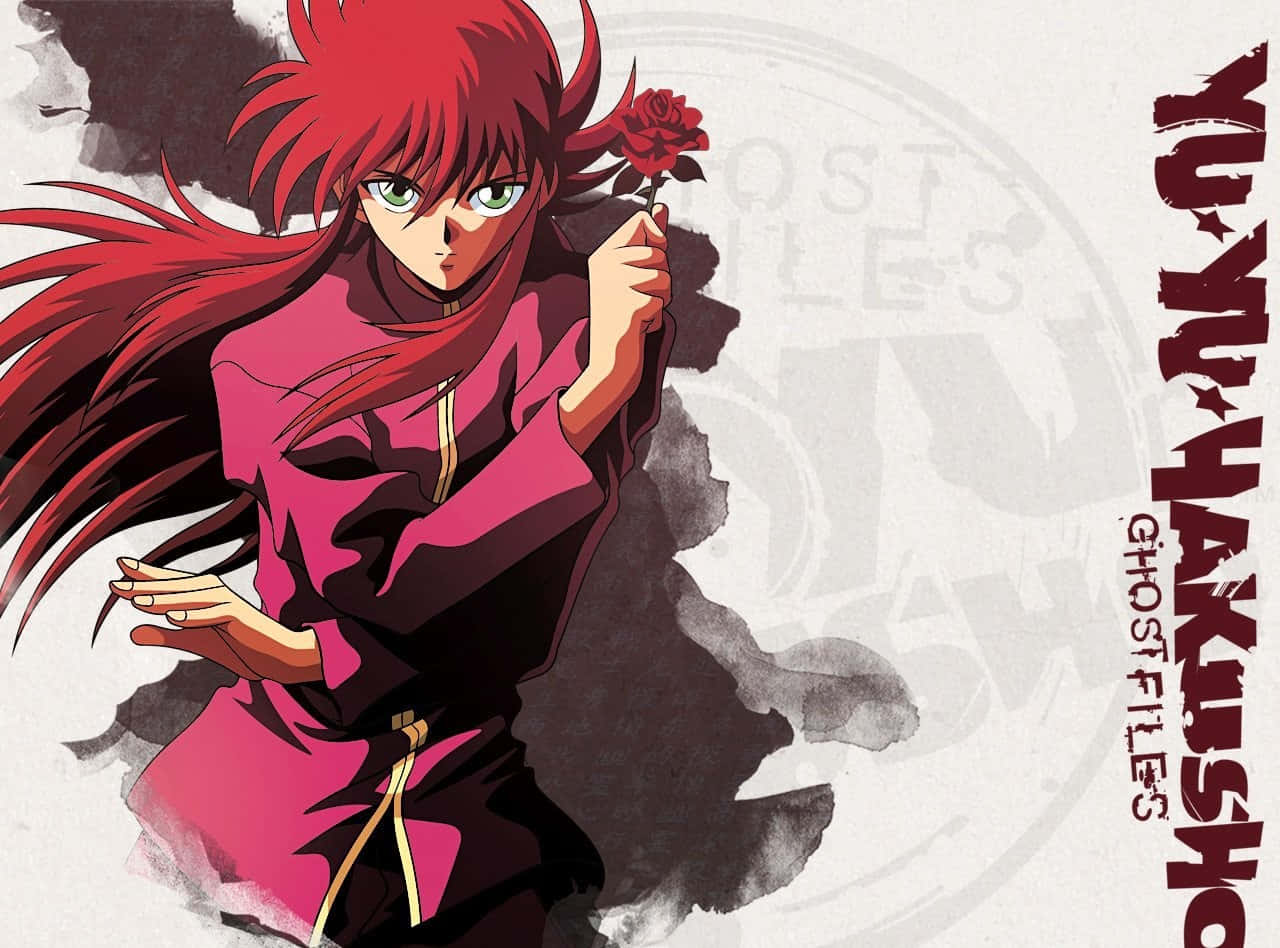 Kurama, Yu Yu Hakusho, red-haired anime character, HD Desktop Wallpaper