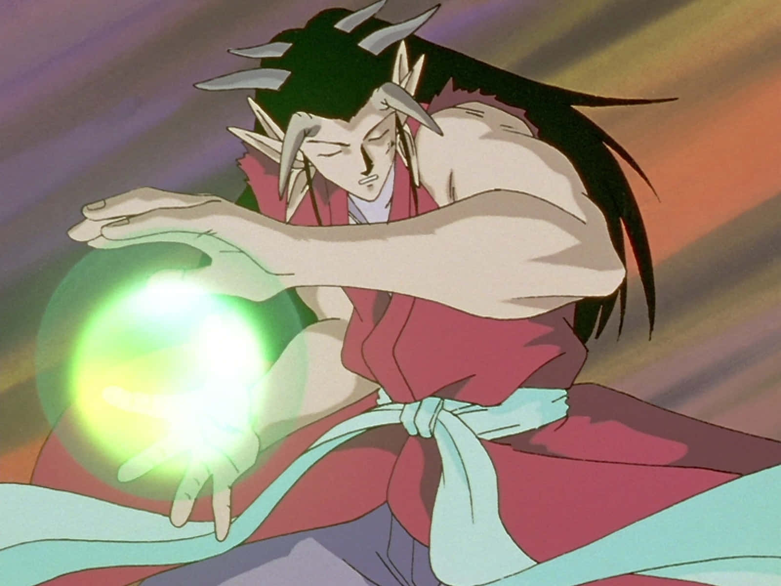 Yomi, Yu Yu Hakusho, green hair, HD Desktop Wallpaper