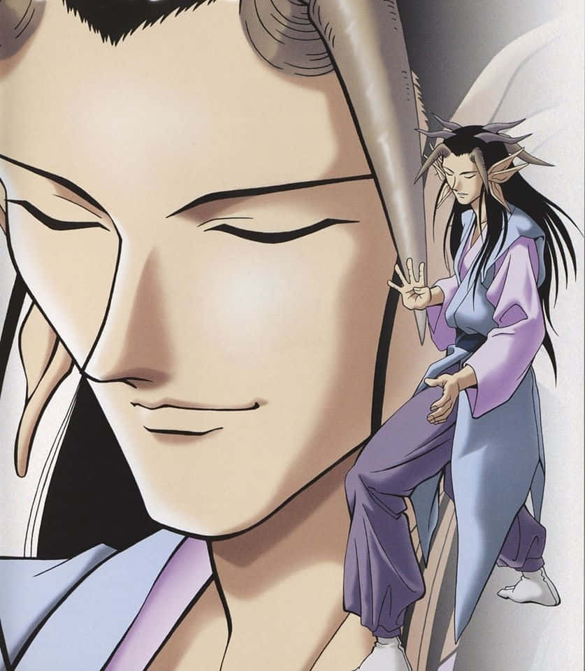 Yomi, Yu Yu Hakusho, horns, SD Phone Wallpaper