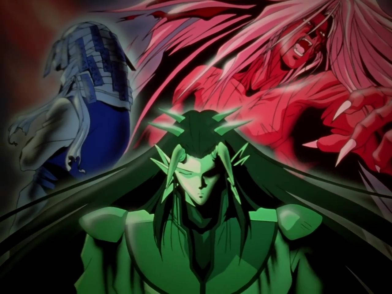 Yu Yu Hakusho, demon kings, green-skinned anime warrior, HD Desktop Wallpaper