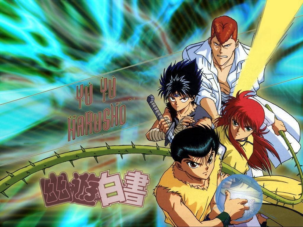Yu Yu Hakusho, anime characters, glowing energy, SD Desktop Wallpaper