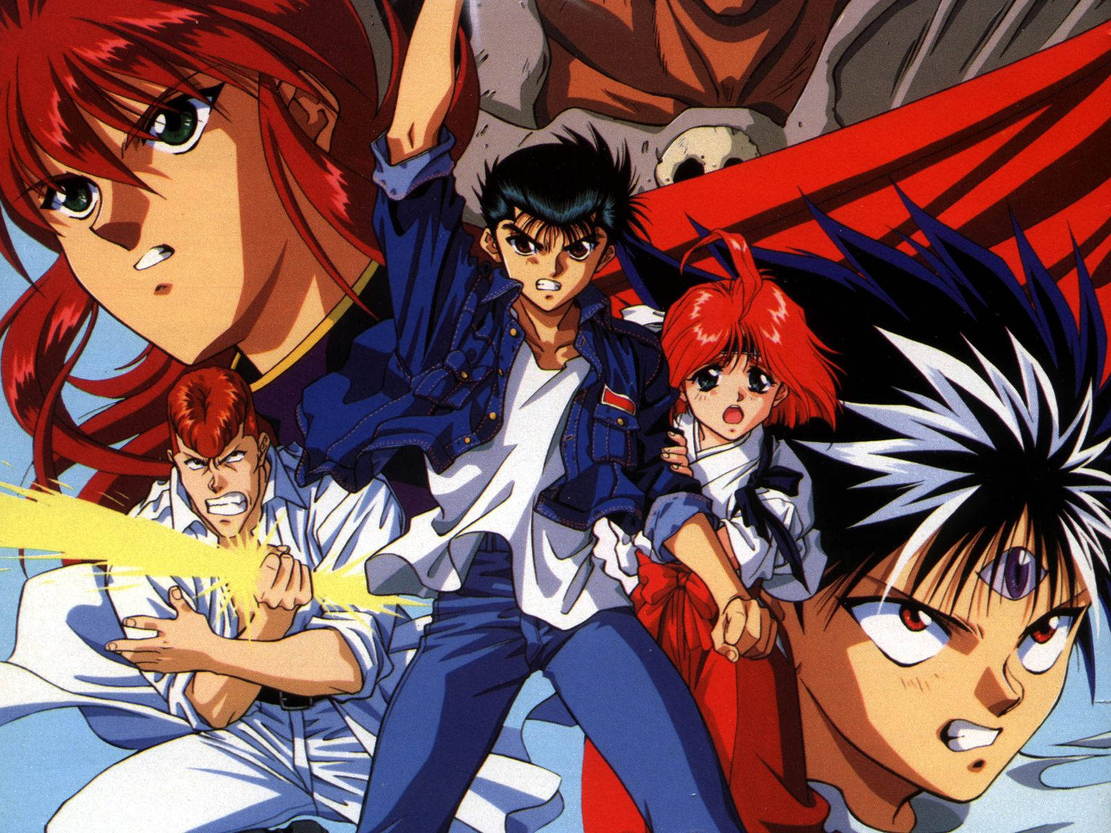 Yu Yu Hakusho, characters, collage, HD Desktop Wallpaper